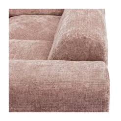 Cloud Hoekbank rechts geweven chenille taupe/roze