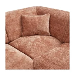 Cloud Hoekbank rechts geweven chenille terracotta