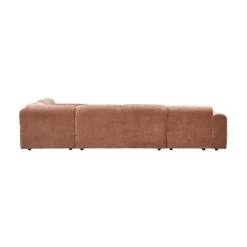 Cloud Hoekbank rechts geweven chenille terracotta