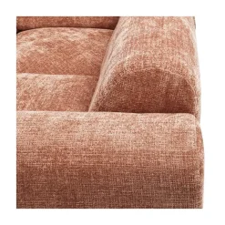 Cloud Hoekbank rechts geweven chenille terracotta