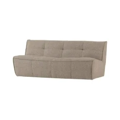 Cluster Bank 3-zits Bouclé Khaki bruin