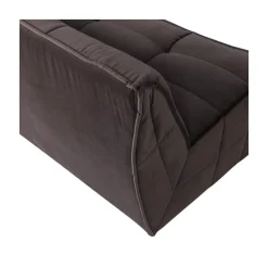 Cluster Bank 3-zits Velvet Chocolade bruin