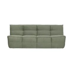 Cluster Bank 3-zits Velvet Pistache groen