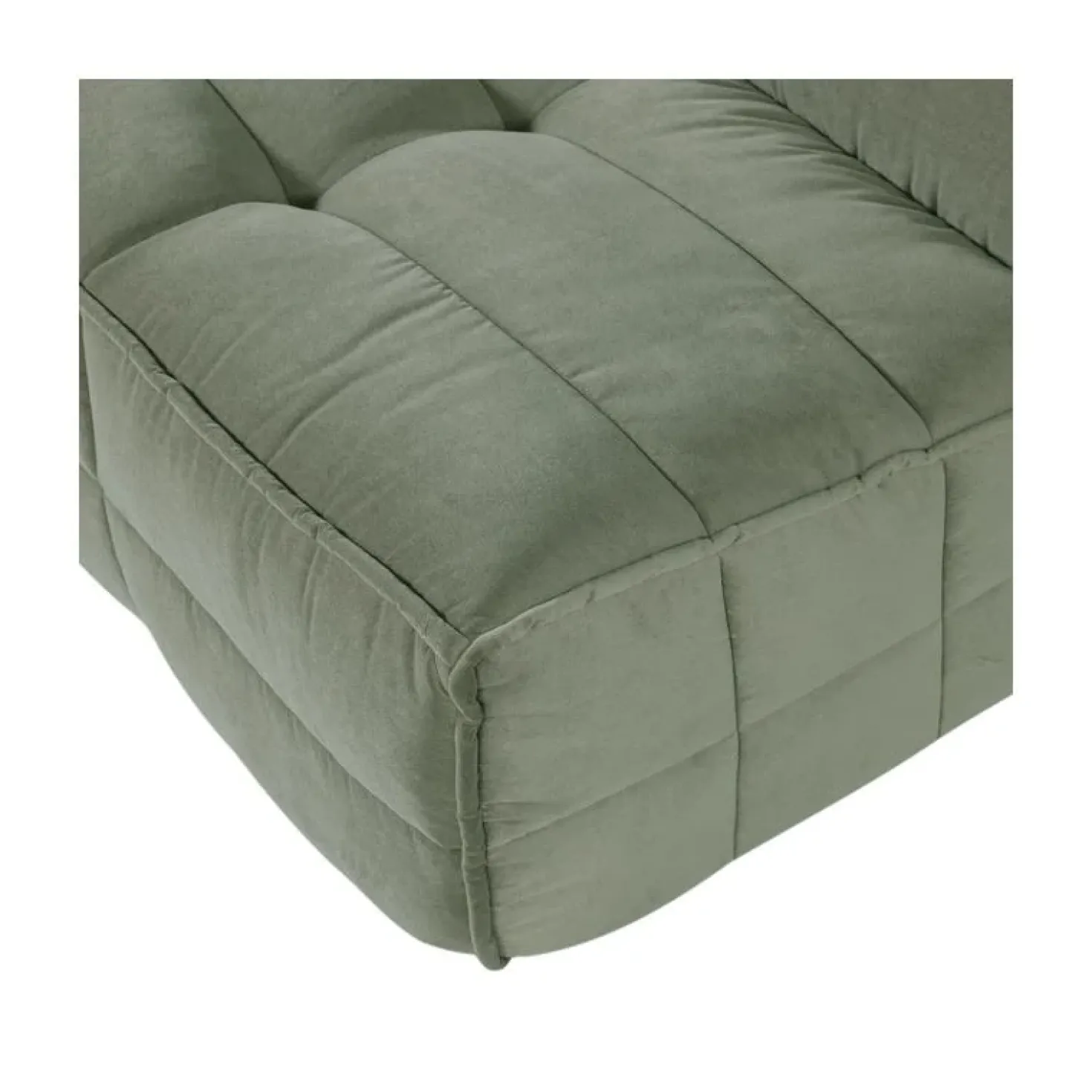 Cluster Bank 3-zits Velvet Pistache groen