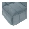 Cluster Bank 3-zits Velvet Turquoise blauw
