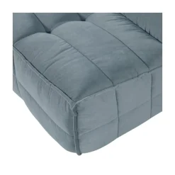 Cluster Bank 3-zits Velvet Turquoise blauw