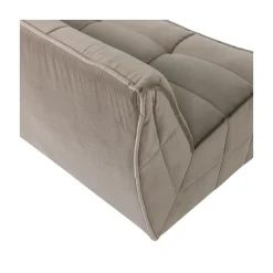 Cluster Bank 3-zits Velvet Warm taupe