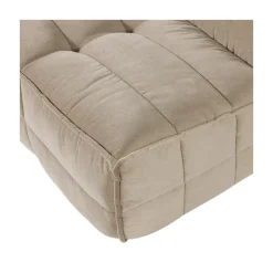 Cluster Bank 3-zits Velvet Zacht beige