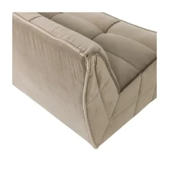 Cluster Bank 3-zits Velvet Zacht beige
