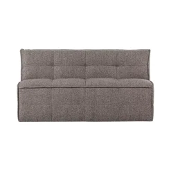 Cluster Eetkamerbank Met rugleuning Bouclé Middenbruin