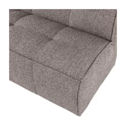 Cluster Eetkamerbank Met rugleuning Bouclé Middenbruin