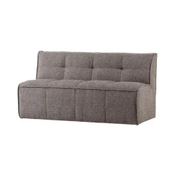 Cluster Eetkamerbank Met rugleuning Bouclé Middenbruin