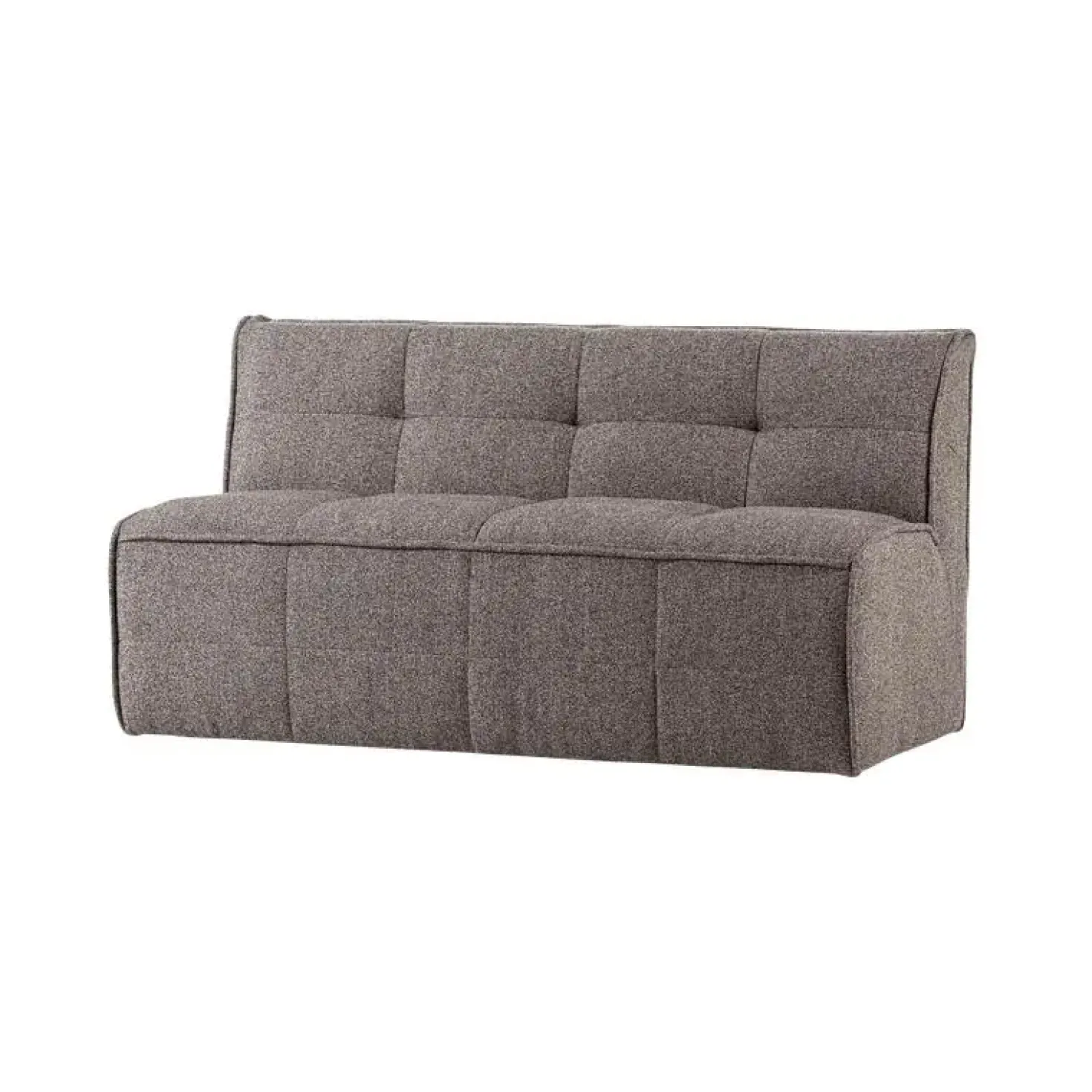 Cluster Eetkamerbank Met rugleuning Bouclé Middenbruin