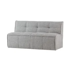 Cluster Eetkamerbank Met rugleuning Bouclé Warm grijs