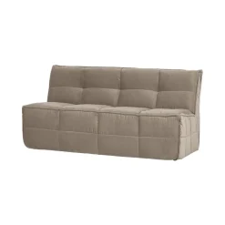 Cluster Eetkamerbank Met rugleuning Velvet Warm taupe