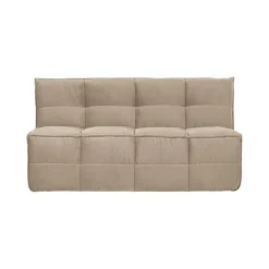 Cluster Eetkamerbank Met rugleuning Velvet Zacht beige