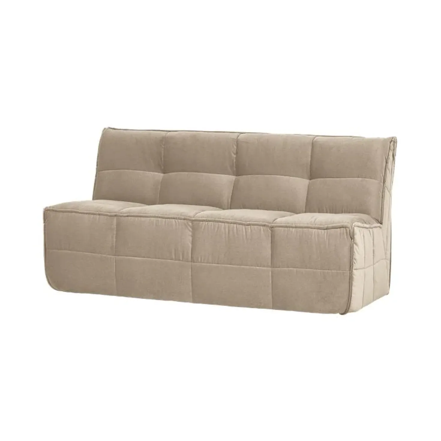 Cluster Eetkamerbank Met rugleuning Velvet Zacht beige