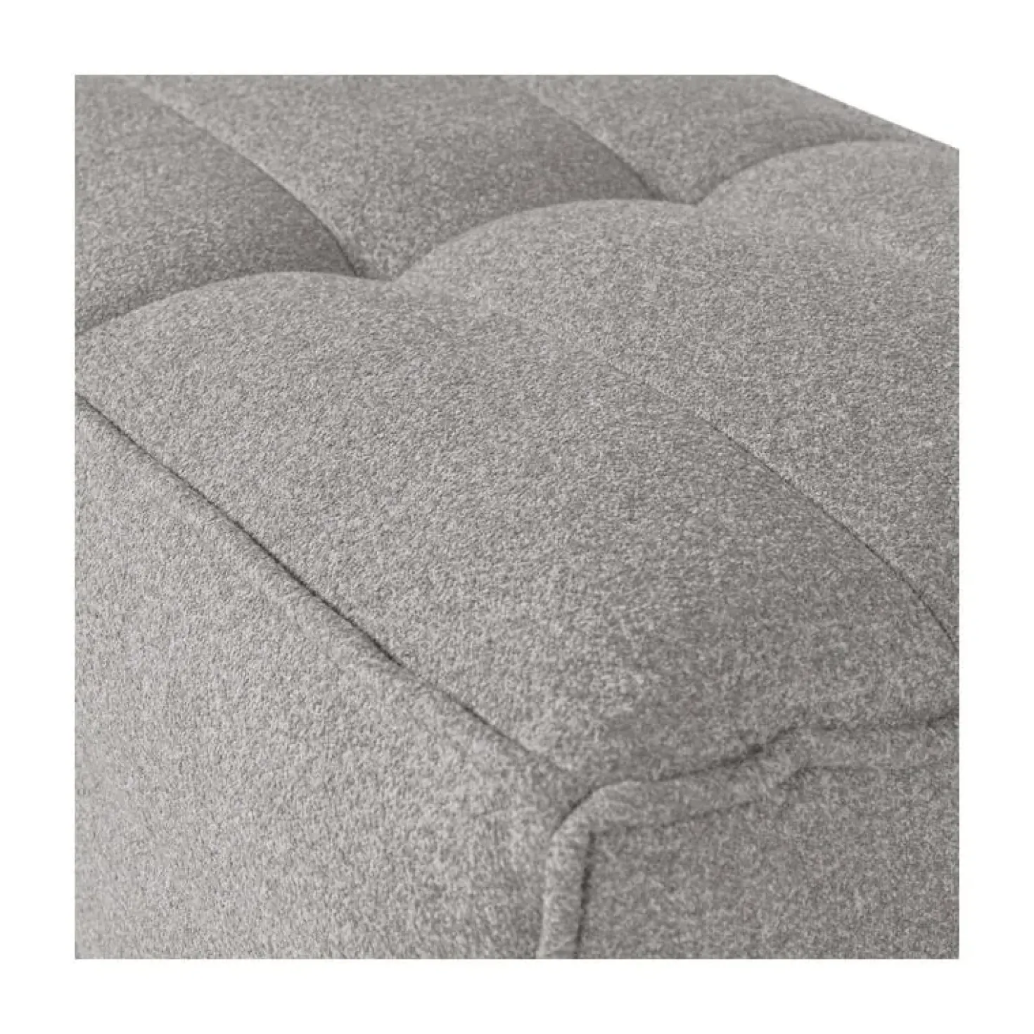 Cluster Hocker Bouclé Warm grijs 104cm