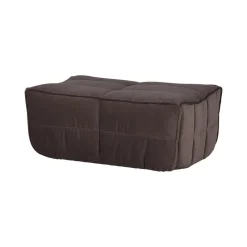 Cluster Hocker Velvet Chocolade bruin 104cm