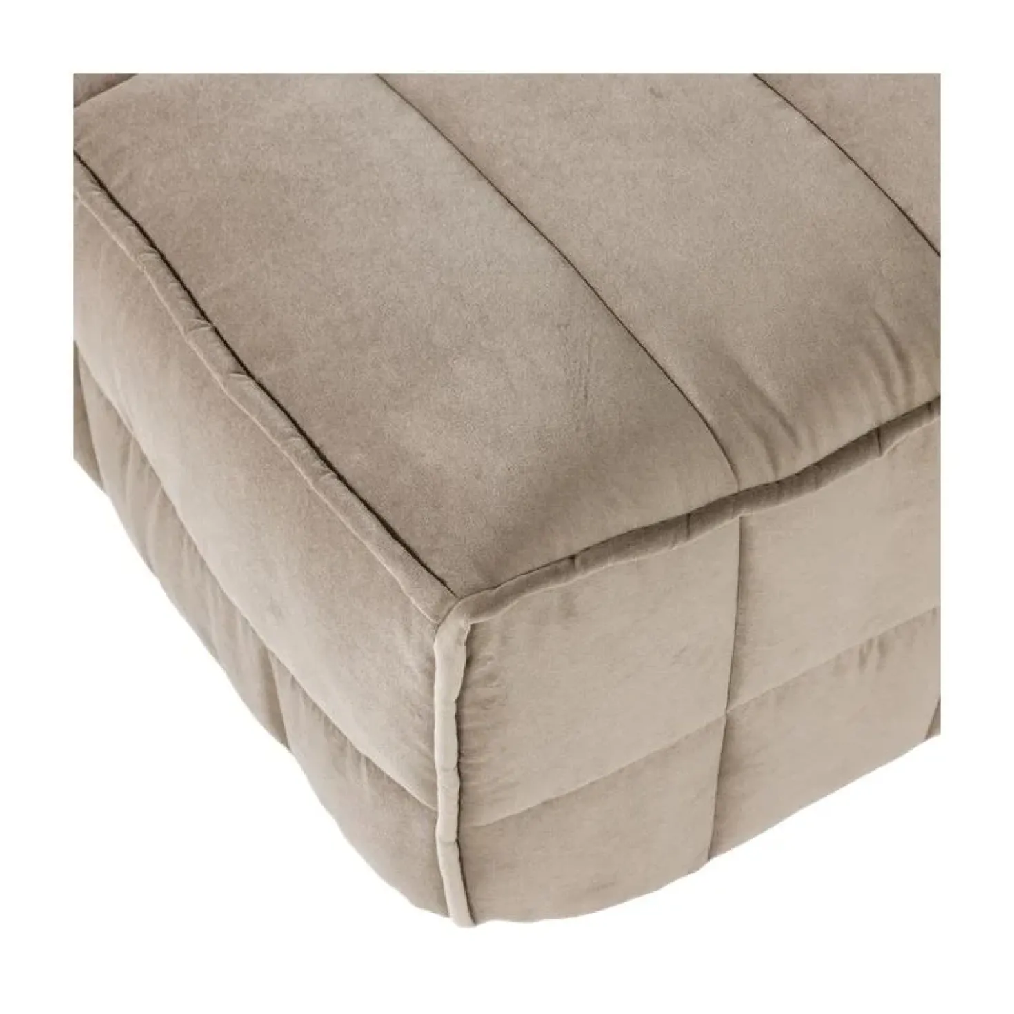 Cluster Hocker Velvet Warm taupe 104cm
