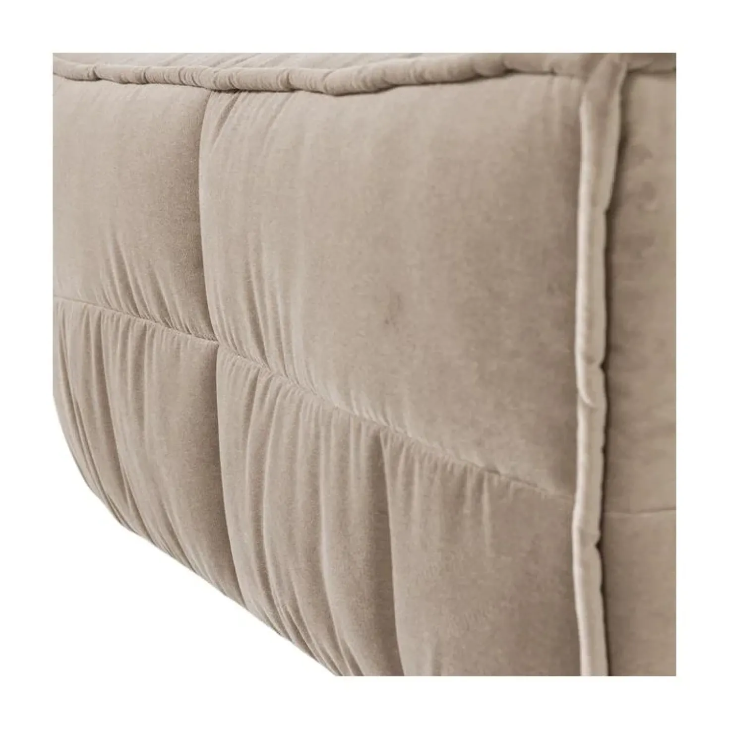 Cluster Hocker Velvet Warm taupe 104cm