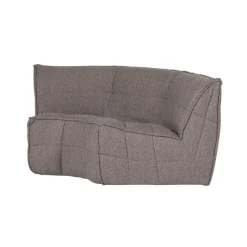 Cluster Hoekelement Bouclé Middenbruin
