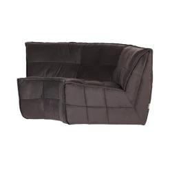 Cluster Hoekelement Velvet Chocolade bruin