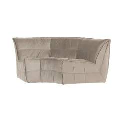 Cluster Hoekelement Velvet Warm taupe