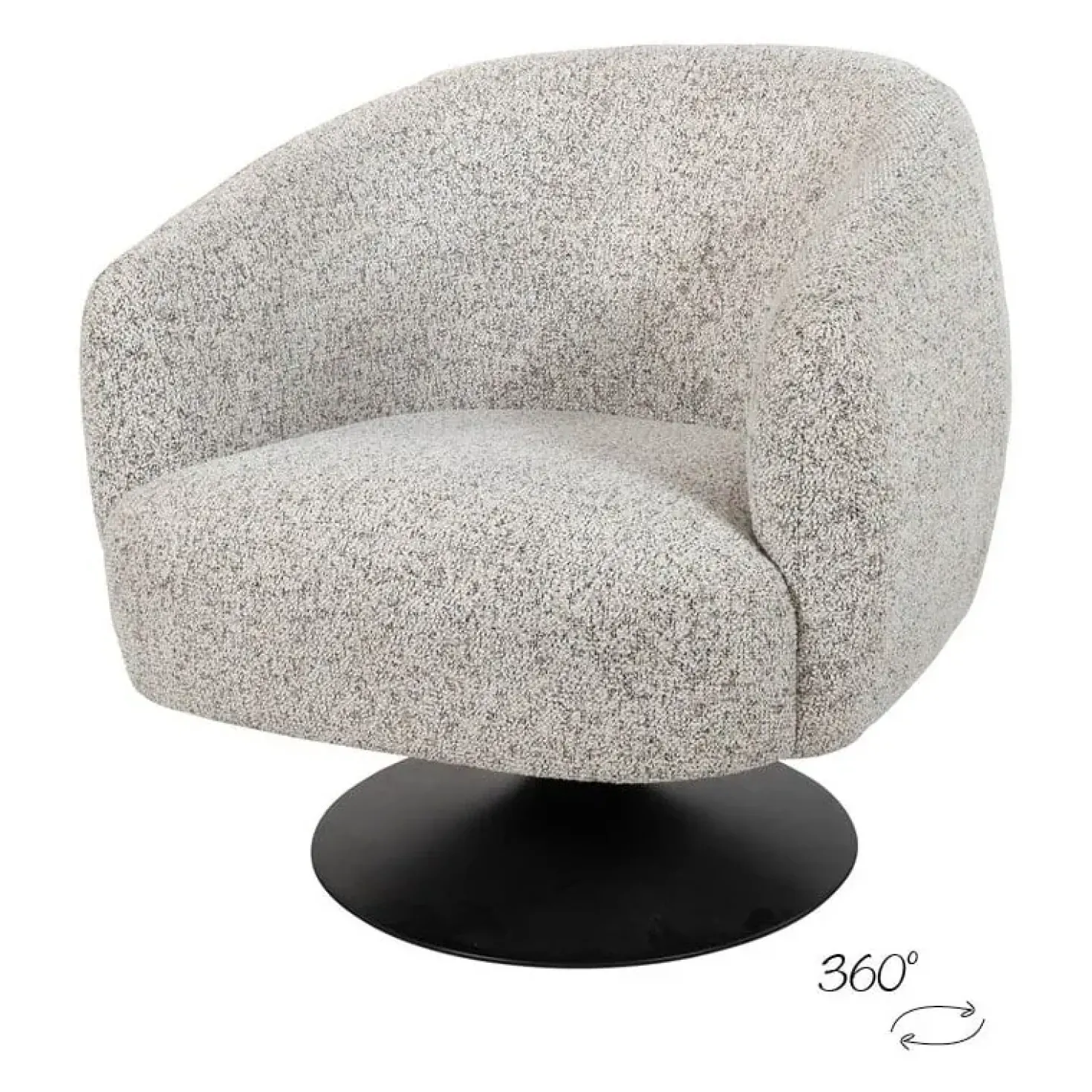 Coach draaifauteuil Lichtgrijs