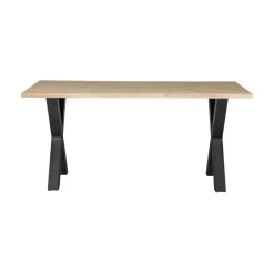Combi-tablo Boomstamtafel eiken X-poot 180 cm