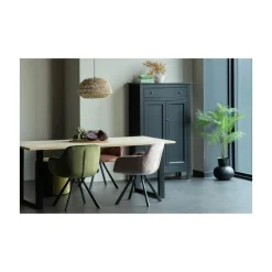 Combi-tablo Eettafel eiken U-poot 200 cm