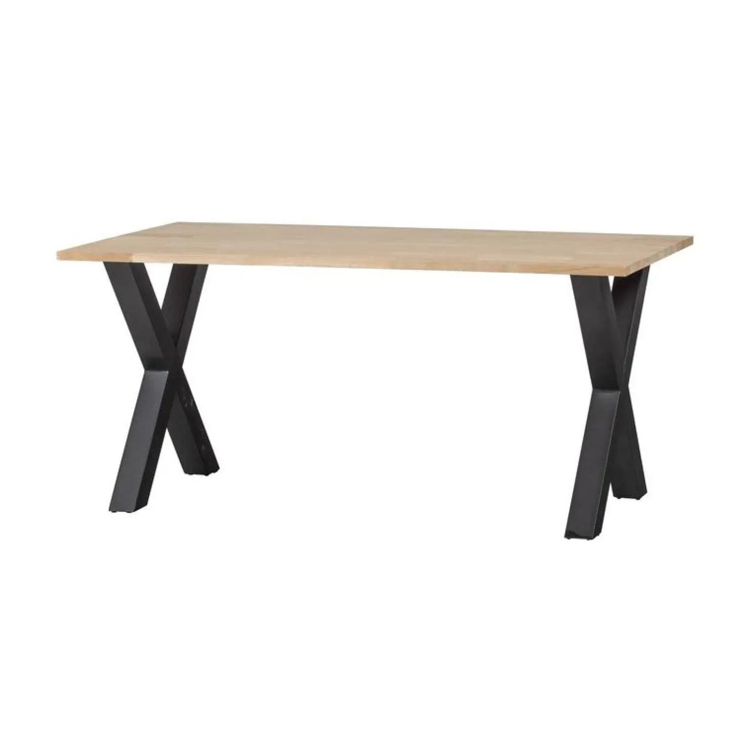 Combi-tablo Eettafel eiken X-poot 160 cm