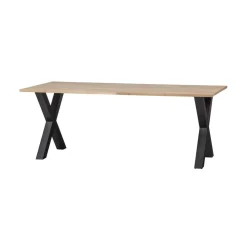 Combi-tablo Eettafel eiken X-poot 200 cm