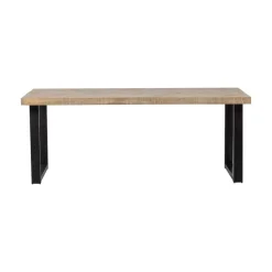 Combi-tablo Eettafel mango visgraat U-poot 180 cm