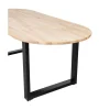 Combi-tablo Eettafel ovaal eiken U-poot 220 cm