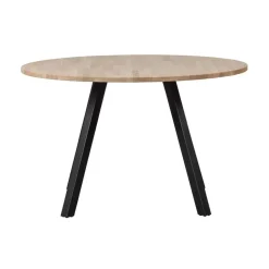 Combi-tablo Eettafel rond eiken 4-poots 120 cm