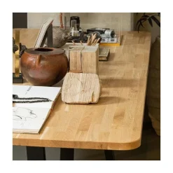 Combi-tablo XL Eettafel eiken Drenthe poot 240 cm