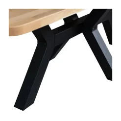 Combi-tablo XL Eettafel eiken Zeeland poot 240 cm