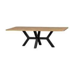 Combi-tablo XL Eettafel eiken Zeeland poot 240 cm