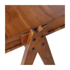 Compartment Bureau acaciahout bruin 120cm