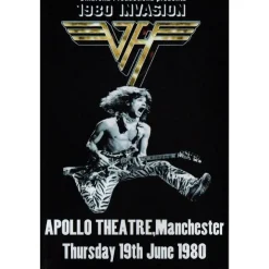 Concertbord Van Halen 1980 - metalen bord