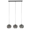 Cooper 3-lichts bol Hanglamp Zwart bruin