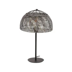 Cooper 1-lichts koepel Tafellamp Zwart bruin
