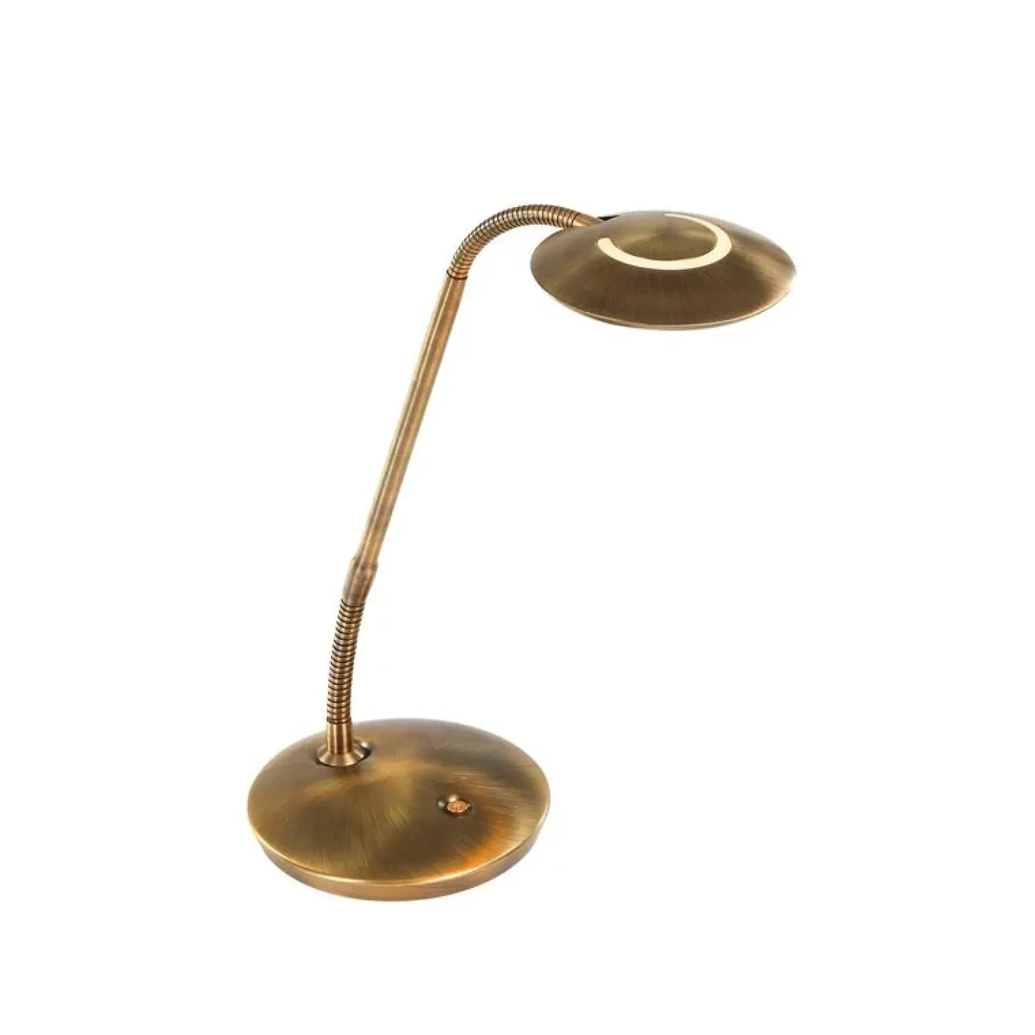 Coraline 1-lichts Bureaulamp Brons