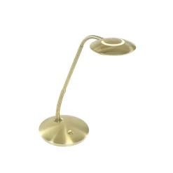 Coraline 1-lichts Bureaulamp Messing