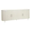 Corbetta dressoir 4 deurs wit/grijs met betonlook finish 210cm