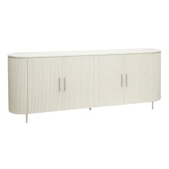 Corbetta dressoir 4 deurs wit/grijs met betonlook finish 210cm