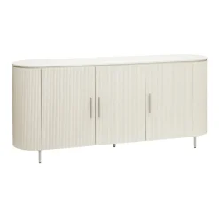 Corbetta dressoir 3 deurs wit/grijs met betonlook finish 180cm (SHOWROOMMODEL)