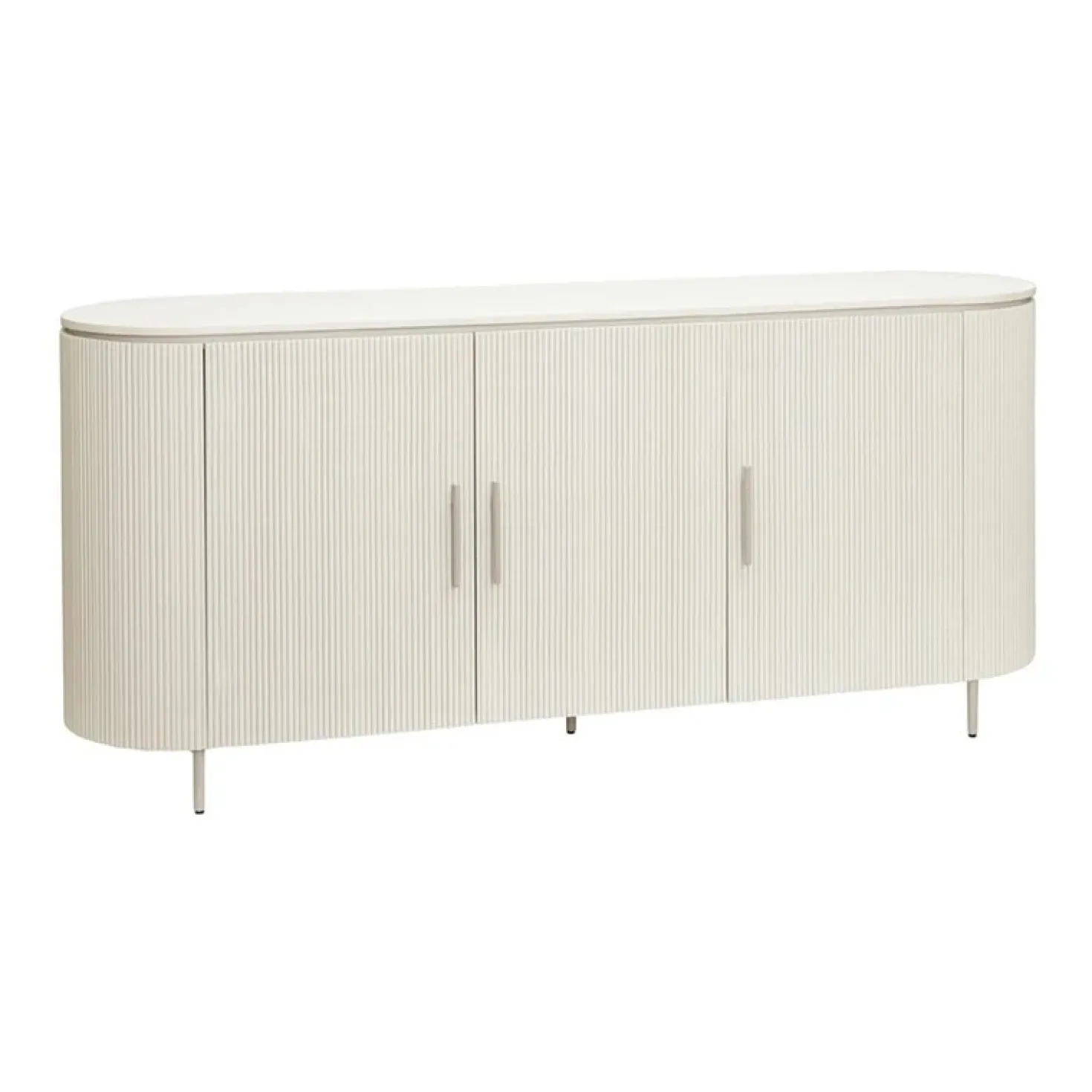 Corbetta dressoir 3 deurs wit/grijs met betonlook finish 180cm (SHOWROOMMODEL)