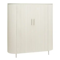 Corbetta wandkast wit/grijs mdf met betonlook finish 135cm